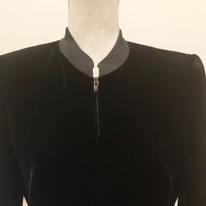 Classic Black Velvet Bomber Jacket/ pants